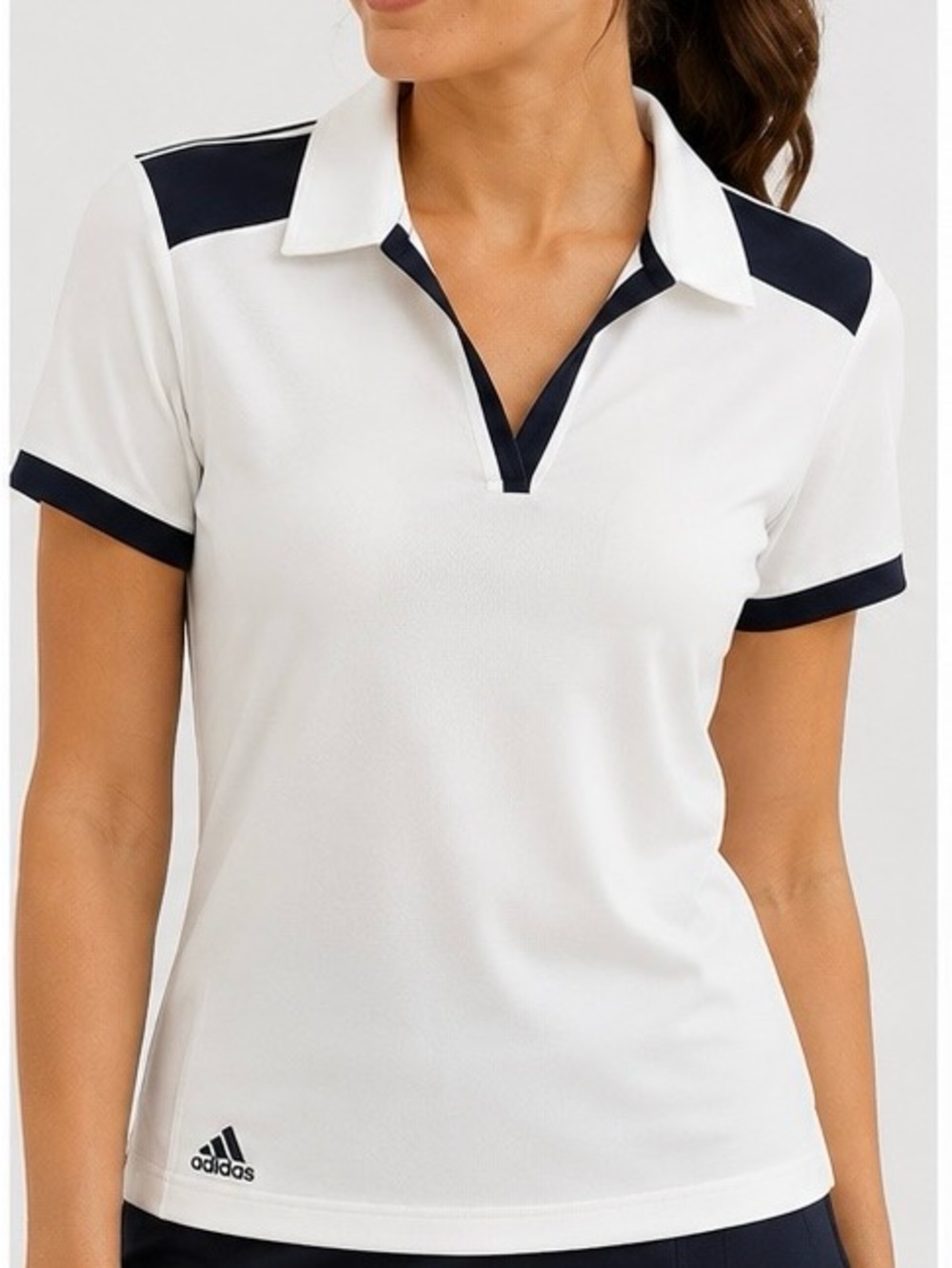 Adidas Women's White Golf Polo